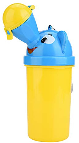 Kids Emergency Urinal Potty Toilet,Portable Travel Potty Urine Funnel Emergency Urinal Toilet Pee Urine Bottle for Car Camping (Yellow)