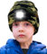 ATNKE Kids LED Beleuchtete Mütze mit Licht,Wiederaufladbare USB 4 LED Laufmütze Extrem Heller Lampe Winter Warme Stricken Mütze Großartig Geschenke für Jungen und Mädchen/Camouflage Green