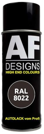 RAL8022 SCHWARZBRAUN Spraydose matt Lackspray Sprühdose DIY Autolack