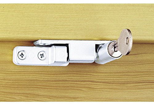 Maco Fenstersperre Drehsperre Drehsicherung selbstschliessend sperrbar inkl.Befestigungsmaterial (silber 10535)