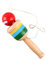Tissting Ball Mit Schnur Becher, Fang Ball Spielzeug Mini-Becher und Ballspiel Ball Becher Hand Augen Koordinations Spielzeug Becher für Wettbewerbs Programm, Kinder Garten(Rot)