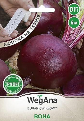 WegAna Bona Rote Beete Samen Saatband 6m, Mittelspäte Sorte, Robuste Gemüsesamen, Gemüse Samen, Samen Anzucht