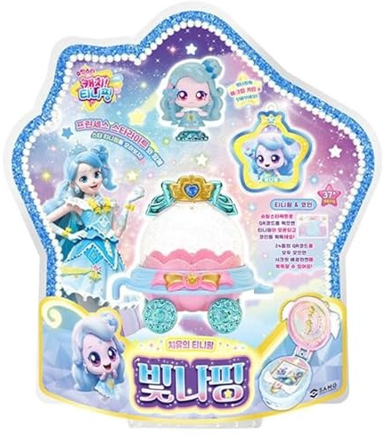 RaoNEE Catch Teenieping Catchtiniping SHIMMERPING Season 5 with Shooting Star Royal Figure Set Blue (2024 New)(SHIMMERPING 빛나핑)