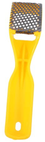 Lurrose small grater ceramic scraper clay tool shaping tool hand grater shredding clay scraper industrial carving scraper chrome alloy yellow