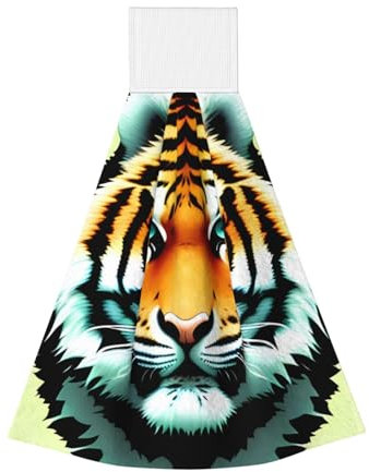 GaJher Little Fat Tiger Head Coral Velvet Hand Wipes - Saugfähige Reinigungstücher für Küche, Bad, Auto, Camping - Persönliche Hygienetücher