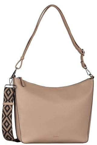 Gabor bags Linda Damen Hobo Bag Schultertasche Mittelgroß Beige
