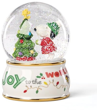Lenox Snoopy 897597 Schneekugel, Weihnachtsdekoration, Erdnüsse