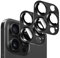 Kucheed 2PCS Camera Lens Protector for iPhone 12 Pro Max, One-Piece Metal Aluminum with 3D Texture Designed Decoration, Anti-Scratch Full Protection Back Camera Cover