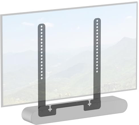 Heavy Duty Soundbar Mounts for Sonos Ray TV Mount Bracket - Height Adjustable Sound Bar Mounts for Sonos Ray Mount Under TV Mounting Bracket Easy to Install
