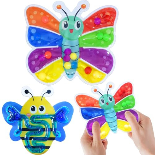 AEYAKA Juego de clasificación Montessori para niños, Juguete Educativo de motricidad con Mariposa y Abeja, Juguete pedagógico de Viaje, 3-5 años