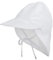 Durio Unisex Schirmmütze Kinder mit Nackenschutz Baby Sonnenhut UV SPF50+ mit Bindebänder Kleinkind Sommermütze Weiß 3 Monate-18 Monate