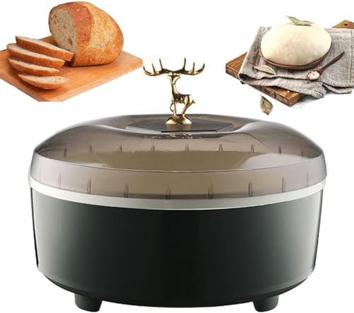 Teigproofer Maschine - 5L Brotgärtank mit einstellbarer Temperatur & Timing, Edelstahleinsatz für Joghurt und Brot - Automatische Thermostat-Gärbox