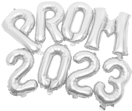 LALADEFIEE Graduations Folienballon Aluminiumfolie Luftballons für Abi Partydekoration Robuste Reißfeste Ballons Silber Prom und Class Of für Festliche Fotorequisiten