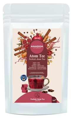 Anadoa Atom Tee Würfel – 9-Gewürze Kräutertee mit Ingwer, Kurkuma & Zimt – Wärmender Gewürztee aus Anatolien – 100% Natur, Ohne Zusatzstoffe