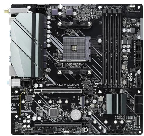 motherboard Fit For Asrock B550AM GAMING Motherboard AM4 AMD B550M 4xDDR4 DIMM NVME M.2 Ryzen 5500 5600 5300G 3950 4700 5700 Cpu
