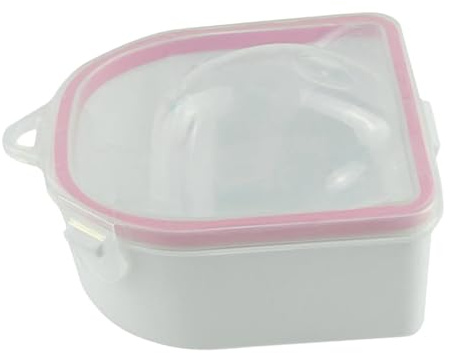 AUYXSSZ Recipiente para remojo de uñas de doble capa, bandeja para remojo, recipiente para de uñas, especificaciones duraderas y universal para ambas manos. Will 1 para remojar