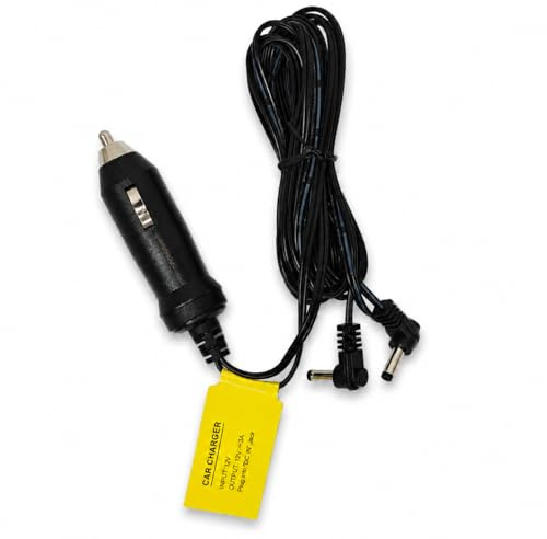 12V 3A 2-in-1 Car Charger fit for WONNIE Dual Screen DVD Player W-612D/W-3015/W-1011