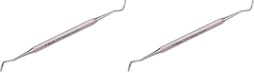 Faude Eckenheber, Allrounder Fußpflegeinstrument, für eingewachsene Fußnägel, Nagelreiniger; Nagelheber aus rosfreiem Edelstahl, Profiqualität (Eckenheber 12,5cm) (Packung mit 2)