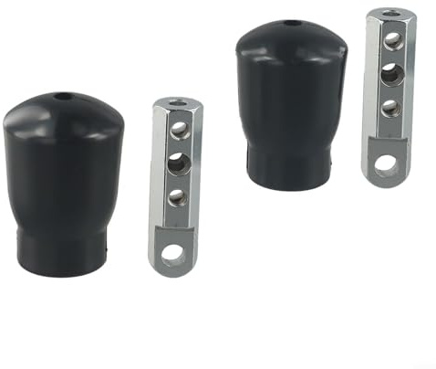 Conector de cuerda de alambre de polea de gimnasio, paquete de 2 terminales de acero inoxidable con cuerpo de nailon para cable de 5 mm a 6 mm de diámetro