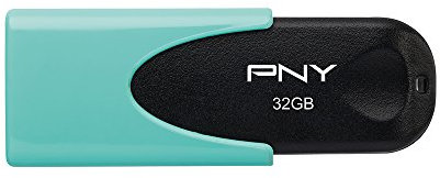 PNY FD32GATT4PAS1KA-EF USB-2.0-Stick Pastel, 32GB Aqua