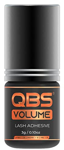 Qbs Volume Colle pour Extensions de Cils - Professionnel Séchage Rapide Adhésif - 3g