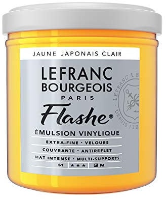 Lefranc Bourgeois Flashe Acrylique Pot 125ml Jaune Japonais Clair