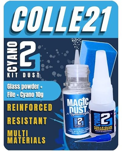 KIT DUST21 by Colle21, Set d' Incollaggio Ideale Per Modellismo e per Bricolage.