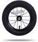 JoyStar Kinderfahrrad Vorderräder Ersatz mit Luftgummireifen 12 14 16 Zoll, schwarz, Black 12 INCH