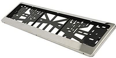 Streetwize - Stainless Steel - Number Plate Holder - With Backing Plate - Ideal For: Cars, Vans, 4x4's and Lorries
