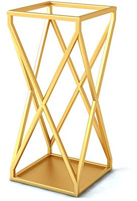 Home/Hotel Lobby/Schule Schmiedeeisen Schirmständer. Goldener Schirmständer, kommerzieller Schirmständer (Gold)