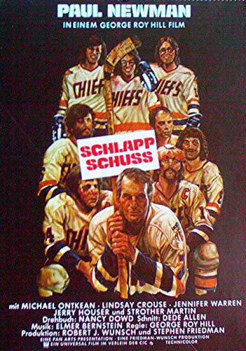 Schlappschuß - Paul Newman - David Hanson - Filmposter A3 29x42cm gerollt