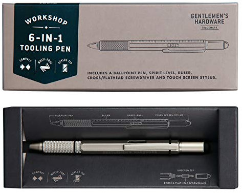Gentlemen's Hardware 6-in-1 Multi-Tool Pen, GEN491