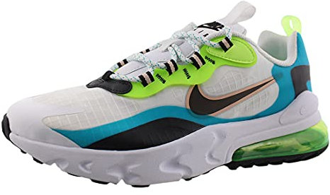 Nike Air Max 270 React SE GS Running Trainers CJ4060 Sneakers Shoes (UK 6 us 7Y EU 40, Oracle Aqua Black Ghost Green 300)