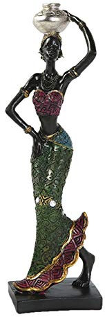 aniceday Afrikanische Skulptur Afrika Frau Deko Afrikanische Statue Afrikanische Deko Figuren Afrika Dekofigur Mädchen Statue Für Zur Dekoration Ihres Wohnzimmers Dekoration
