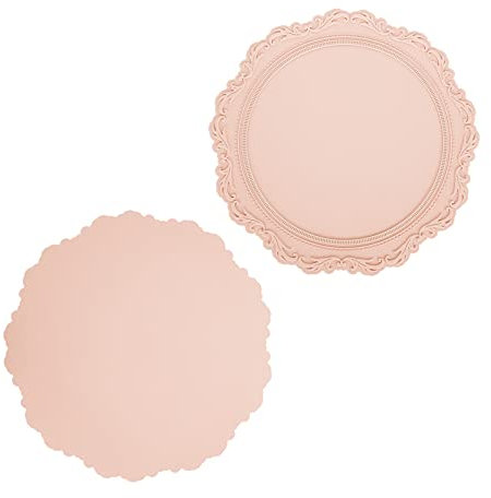 AMONIDA Tischset, Silikon-Topfmatte im nordischen Stil, verdicktes Silikon-Tischset für die Küche, zum Platzieren unter Tassen, Geschirr zum Schutz des Tisches für Zuhause(Nebelpulver)