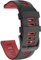 ISABAKE Bracelet montre silicone souple 20mm pour Galaxy Watch 42mm/Vivoactive 3/Galaxy Active 2/Forerunner 245/Vivomove HR/Forerunner 645/Forerunner 645 Music (Noir rouge, 20mm)