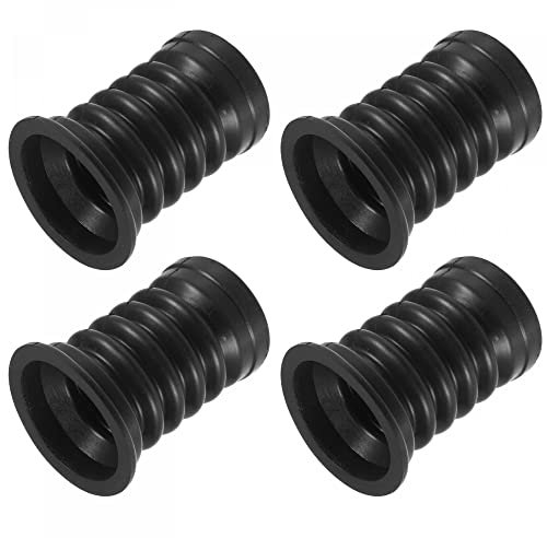 sourcing map Washing Machine Drain Pipe Seal Silicone Sealing Plug Ring for Bathroom, Kitchen, Laundry Room, 59mm, Black Pack of 4