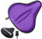 FUCNEN Fahrradsattel Überzug Violett Sattelbezug Fahrrad Gel Damen Breite Sattelbezüge, Bequemes Fahrrad-Sitzkissen Gel Für Heimtrainer Training Schreibwaren Spinning Radfahren – 27 x 25CM