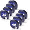 UniPlus Kompatibel für 91221 Etikettenband 91221 91201 S0721660 12mm x 4m Kunststoff Schriftband für LT-100H LT110T LT-100T XR 200B QX-50, Schwarz auf Weiß, 8-Pack