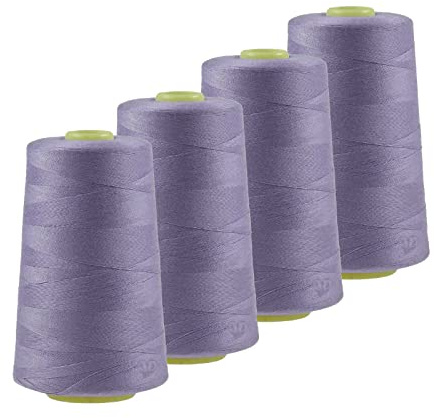 4 x 4572m Qualitäts Overlock-Garn Oeko-Tex Overlock-Nähgarn Polyestergarn, Farbe 741-780
