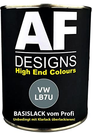 Alex Flittner Designs Peinture Carrosserie de voiture pour VW LB7U Gris titane métallisé 1 l