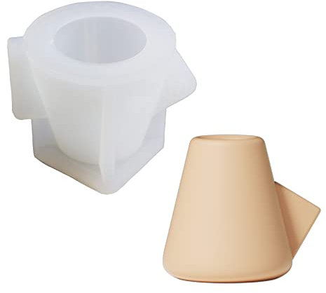 BOOWAN NICOLE Kerzenhalter Silikonformen Stabkerzen Halter Gießformen,Jesmonite Spitzkerzen Halter Gießform Beton Lange Kerzen Silikonform für Wohnzimmer Abendessen Hochzeits Geburtstag Deko