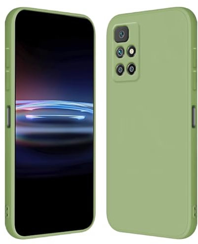RankOne Coque pour Redmi 10 / Redmi 10 2022 (6.5 inches) Étui en Silicone TPU Souple - Vert Matcha
