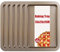 AKOLAFE Juego de 6 bandejas antiadherentes para horno, bandejas de horno de acero inoxidable, bandejas pequeñas para horno, bandejas planas para hornear, fáciles de limpiar y aptas para lavavajillas