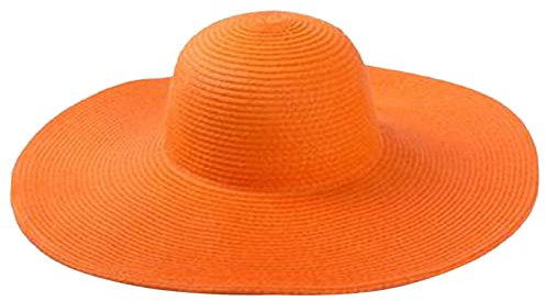 SRZYMJ Herren Sonnenhut Damen Zum Falten Fischerhut Orange Damen Hut Sonnenhut Damen Damenhut Großer Fischerhut A Einheitsgröße