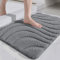 DEXI Badteppich rutschfest 60 x 110cm, weicher Mikrofasern Badematte, Wasserabsorbierende Badezimmerteppich, Maschinenwaschbar Badvorleger für Badewanne, Dusche und Badezimmer - Dunkelgrau