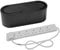 Cable Tidy Unit Large with 6 Way Socket Extension (Black)
