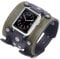 VIKOROS Wide Leather Cuff Compatible with Apple Watch Series 9 8 7 6 5 4 3 40mm 38mm 41mm Band for Men, Western Apple Watch Bands for Women Gothic, Punk Goth Military Viking Bracelet Smart Watch Strap