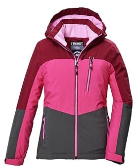 killtec Mädchen Funktionsjacke/Outdoorjacke mit Kapuze und Schneefang KOW 354 GRLS JCKT, pink, 128, 42214-000