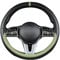 Unifizz Auto-Lenkradbezug, 38,1 cm, für Damen, Leder, Universal-Lenkradbezüge für Auto (grün)